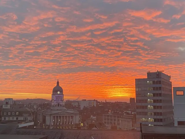 Nottingham sunrise