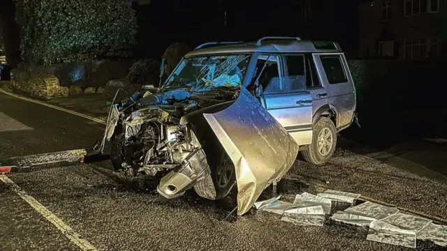 Crashed car