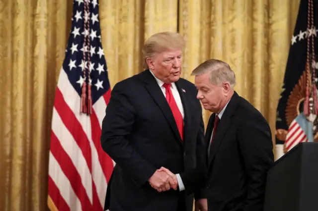 Lindsey Graham and Donald Trump