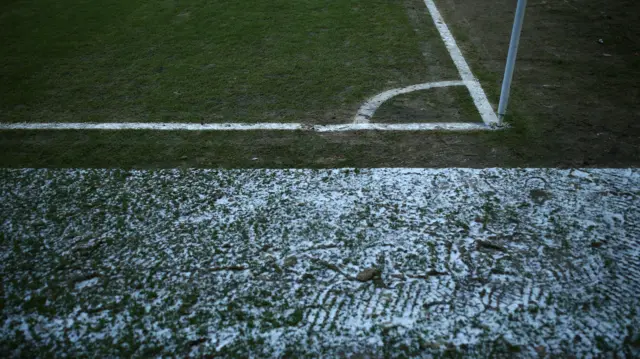 Frozen pitch