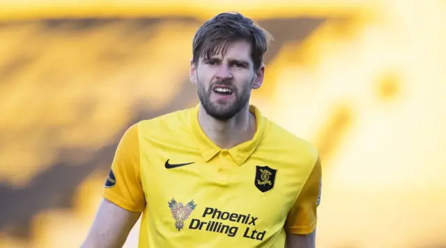 Jon Guthrie, who has five goals for Livingston this season, starts