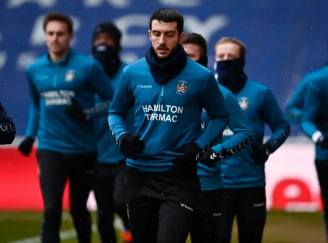 Kilmarnock's Gary Dicker at Ibrox