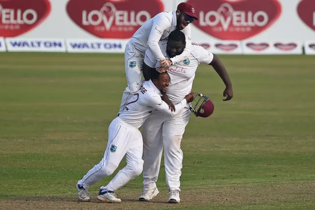 West Indies celebrate