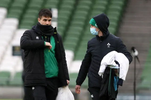 Johnny Sexton and Conor Murray