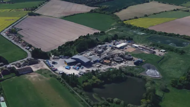 Aerial view of proposed development site