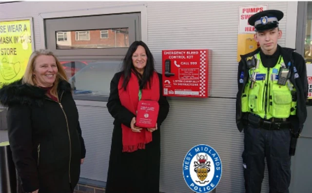 Dawn Lewis, Lynne Baird and PCSO Mason Monger