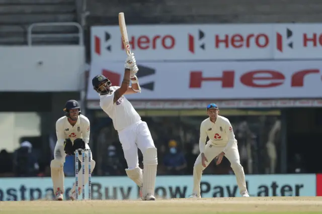 Ishant Sharma hits boundary