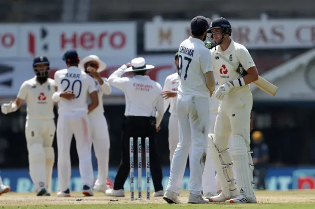 Stuart Broad and Ishant Sharma