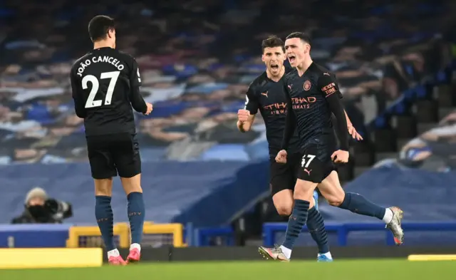 Phil Foden scores for Man City