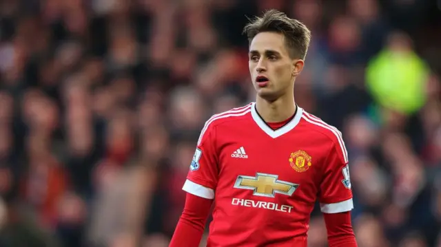 Adnan Januzaj during his time at Manchester United