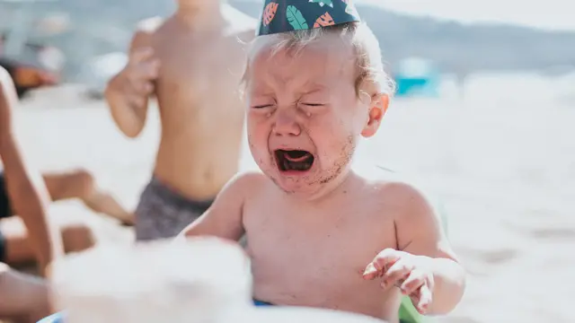 Child having tantrum