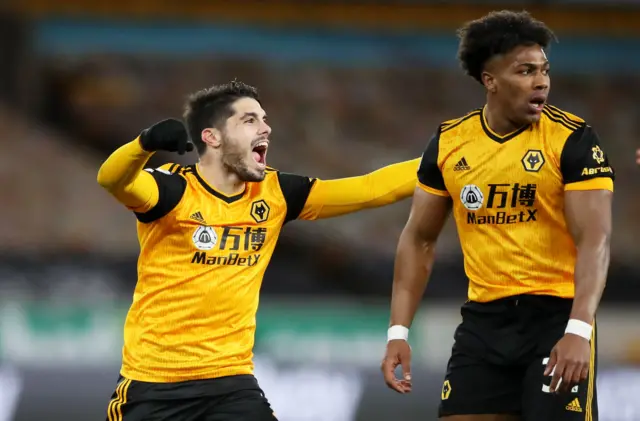 Wolves celebrate