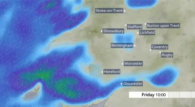 West Midlands weather forecast for Friday