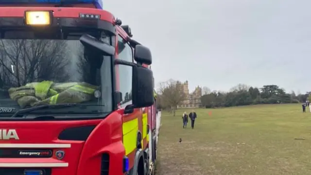 Fire engine at Wollaton Park