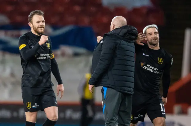 David Martindale celebrates with his players
