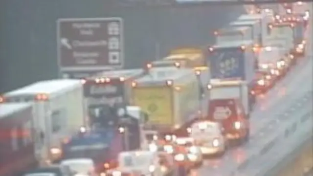 M1 traffic jam