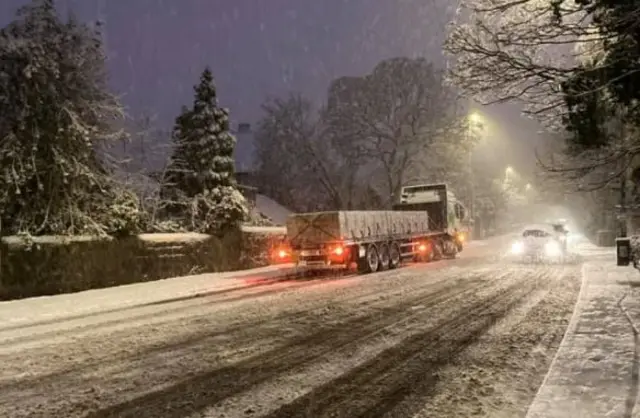 Lorry in Horsforth