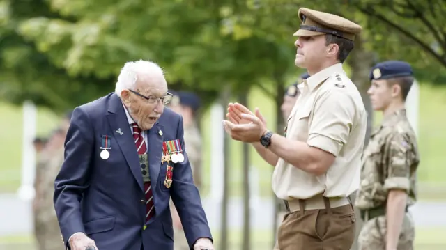 Captain Tom Moore in Harrogate