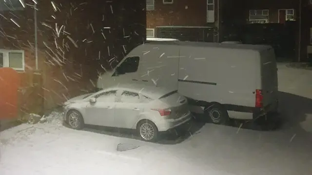 Snow in Mansfield