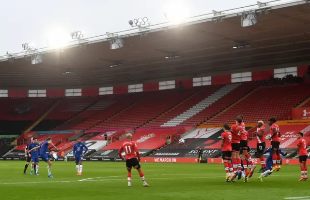 Marcos Alonso's free-kick