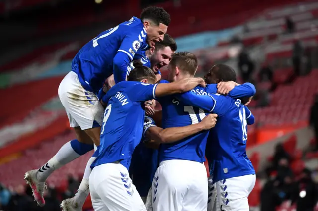 Everton celebrate