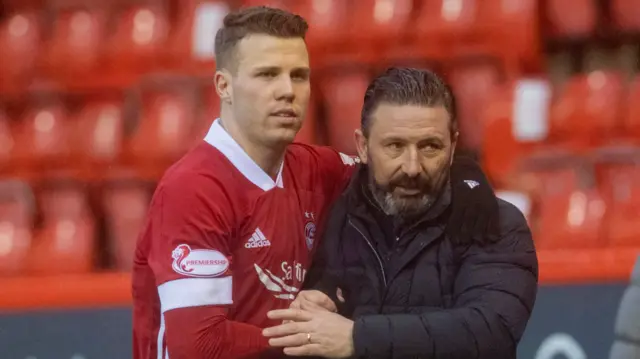 Florian Kamberi and Derek McInnes