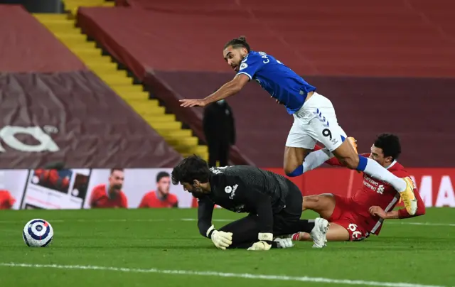 Dominic Calvert-Lewin brought down