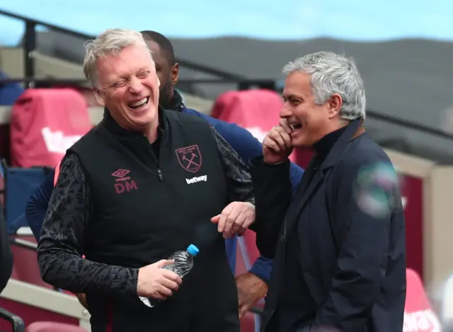 David Moyes and Jose Mourinho