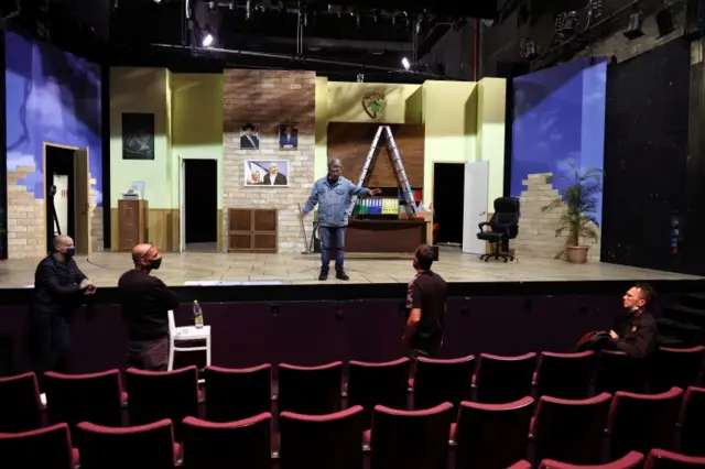 Habima, the National Theatre of Israel, at Habima, in Tel Aviv on 21 February 2021