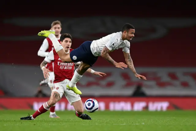 Gabriel Jesus and Hector Bellerin