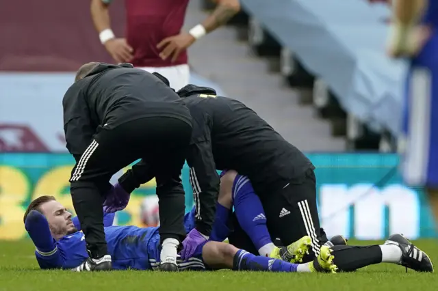 James Maddison receives treatment