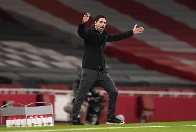 Arsenal manager Mikel Arteta