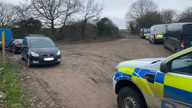 Police in Potters Marston