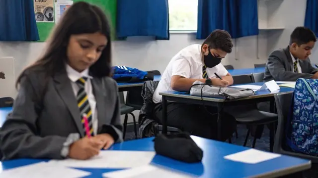 Pupils in classroom