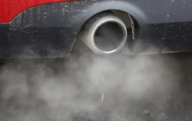 Car exhaust fumes