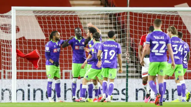 Bristol City celebrate