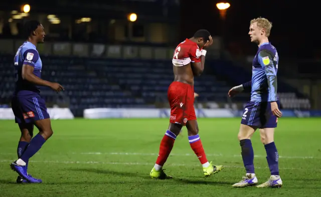 Lucas Joao holds his head after missing a penalty