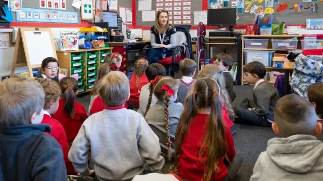 The youngest pupils returned to school this week