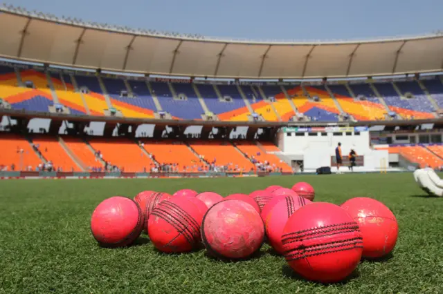 Pink balls in Ahmedabad