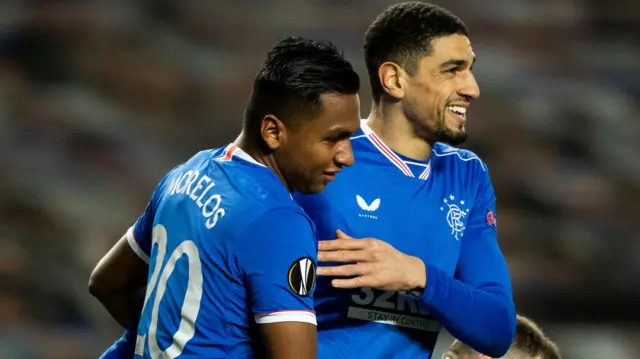 Alfredo Morelos shot Rangers in front after just nine minutes