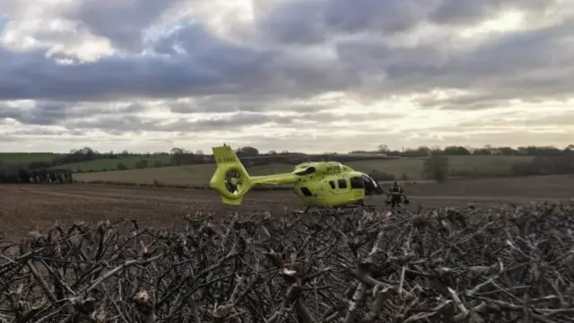 An air ambulance