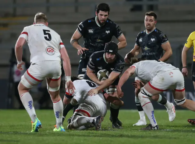 Action from the Kingspan Stadium