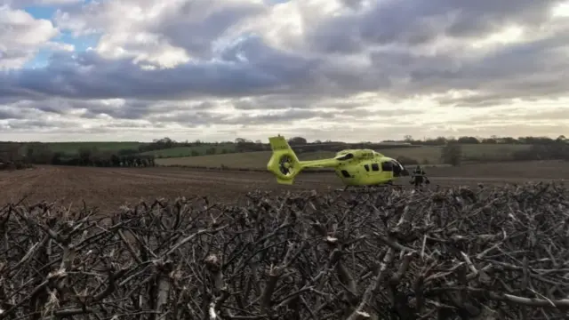 An air ambulance