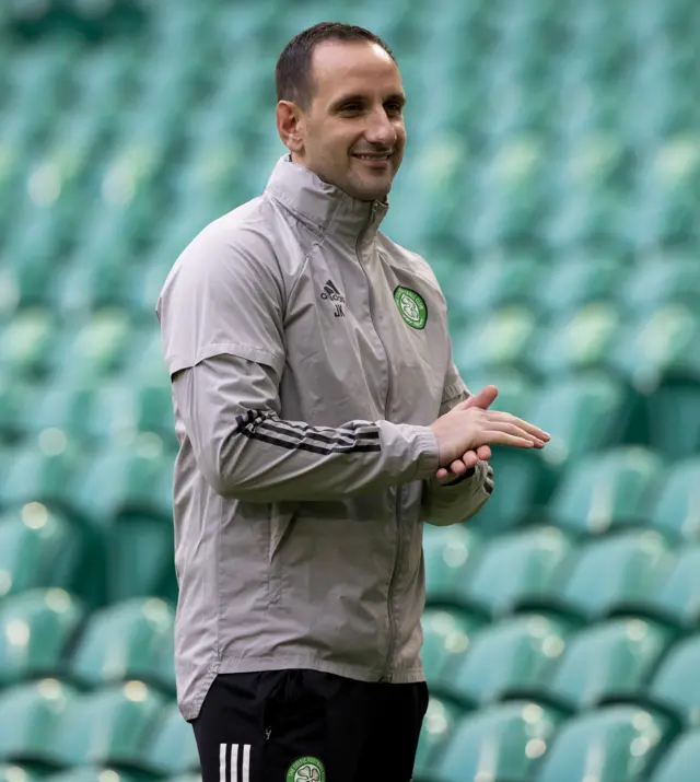 John Kennedy takes charge of Celtic for the first time this afternoon