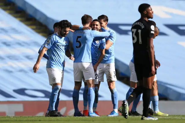 Manchester City celebrate