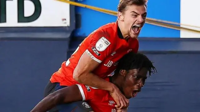 Luton celebrate