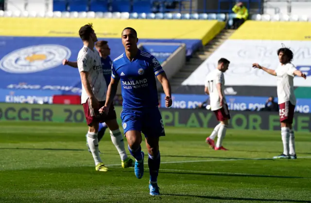 Youri Tielemans scores for Leicester