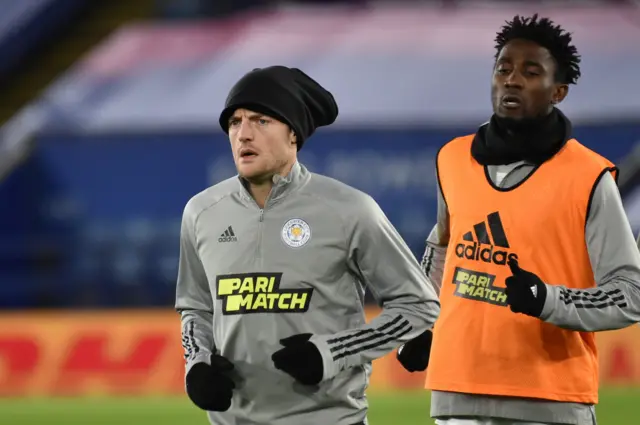 Jamie Vardy and Wilfried Ndidi