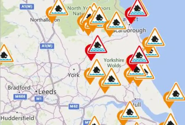 Flood warnings graphic