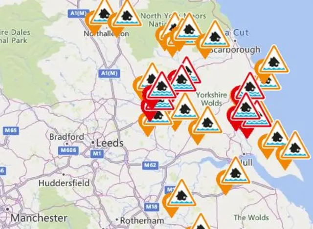 Flood warnings graphic